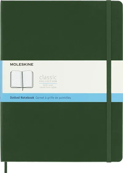 Блокнот Moleskine CLASSIC QP093K15, XLarge 190×250 мм, 192 стр., пунктир, зеленый