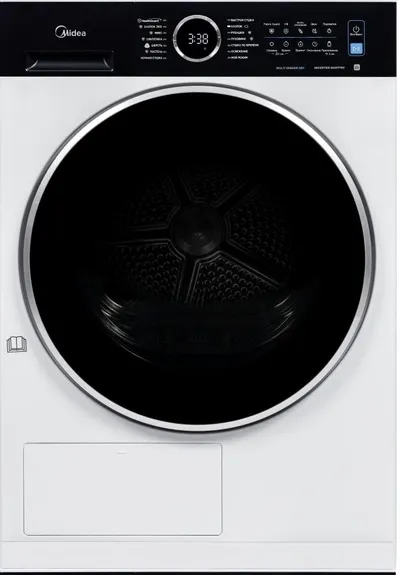 Стиральная машина Midea MF205D80WB/W-RU, 8кг, 1400об/мин, с сушкой, инверторная