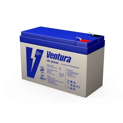 Аккумулятор VENTURA HR 1234W, 12В, 9Ач, 222Вт/блок