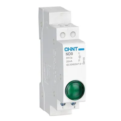 Индикатор CHINT 594123, ND9-1b, AC/DC 230В, LED, син.