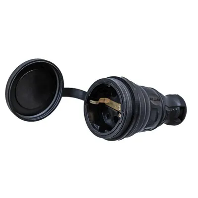 Розетка TOKOV TKE-C05-KR-Z, 1м, 16А, с заземл., каучук