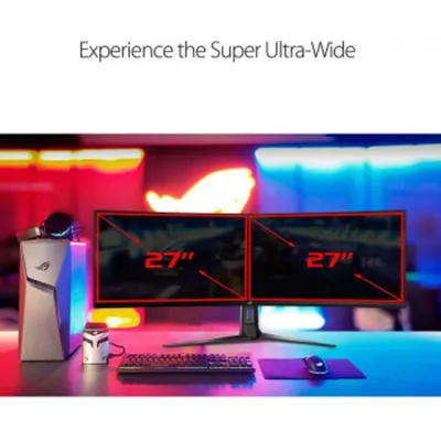 Монитор ASUS ROG Strix XG49VQ, 49" VA 3840×1080 144 Гц 32:9 изогнутый