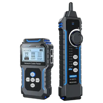 Тестер сетевых кабелей Noyafa NF-8209 PRO, LCD 128x64, RJ-45/RJ-11, PoE 802.3at
