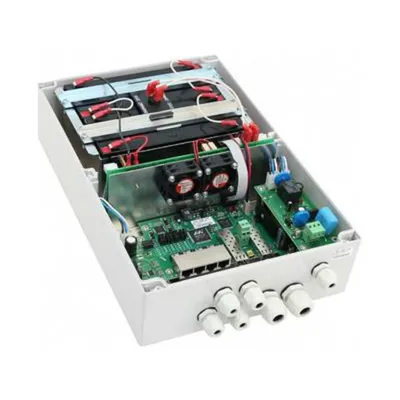 Коммутатор TFortis PSW-2G6F+UPS-Box, уличный, 8 портов, 2 SFP, PoE+ 160 Вт