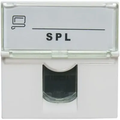Лицевая панель SPL 500024, 45×45 мм, для 1 модуля Keystone, IP20