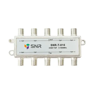 Ответвитель абонентский SNR-T-816 на 8 отводов, вносимое затухание IN-TAP 16dB.