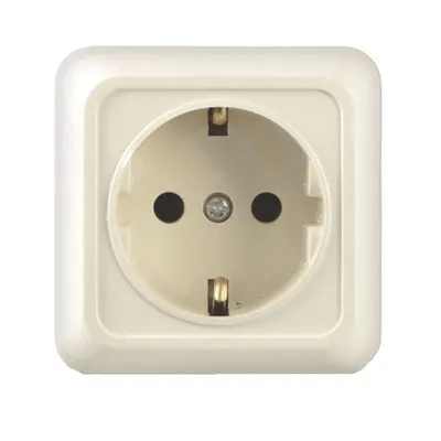 Розетка Universal Б-О0028, 1-местная SCHUKO 16А IP20, открытая установка