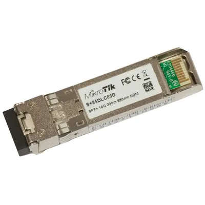 Трансивер MikroTik S+85DLC03D, SFP+ 10G, 850 нм, MM, до 300 м, LC