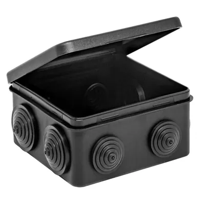 Коробка распределительная RUVinil 67045Ч, 100×100×50мм, IP54, черная
