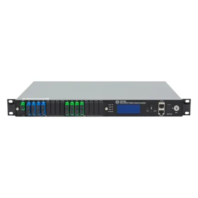 Оптический усилитель VERMAX для сетей КТВ, 1 вход, 8*22dBm выход, CWDM 1310/1490/1550, RT1, 1U