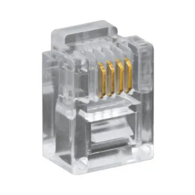 Коннектор SNR SNR-RJ-11, RJ-11 (6P4C), кат. 3, неэкранированный, 100 шт.