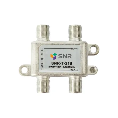 Ответвитель абонентский SNR SNR-T-218, 2 отвода, IN-TAP 18 дБ