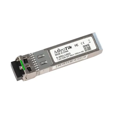 Трансивер MIKROTIK S-55DLC80D, SFP, 1.25G, SM, 80 км, 1550 нм, LC