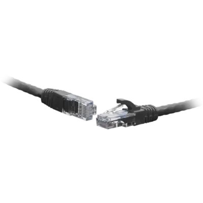 Патч-корд SNR SNR-UU4-5E-030-PST-BK, U/UTP cat.5e, 4 пары, 3 м, PVC, чёрный