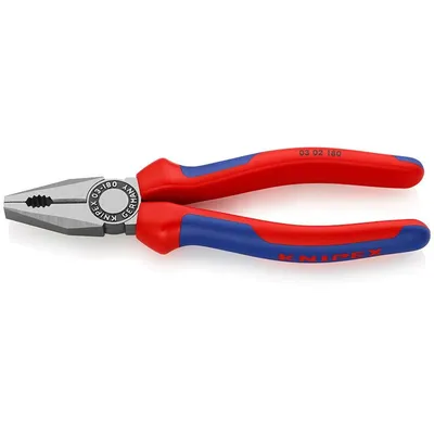 Плоскогубцы комбинированные Knipex KN-0302180, 180 мм, 3-компонентные рукоятки