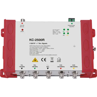 Приемник оптический НПО Кабельные сети KC2500R, 4×SAT+TV