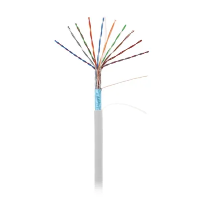 Кабель NETLAN EC-UF010-5-PVC-GY-3, F/UTP, 10 пар, Кат.5, 305м, PVC