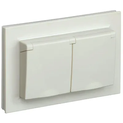Розетка IEK BRITE BR-R26-16-44-K10-F, 2-местная, с заземлением, 16 А, IP44