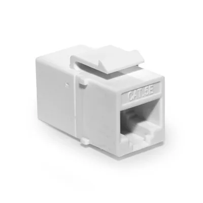 Соединитель SNR-ICKJ-5e, RJ-45/RJ-45 проходной Keystone, категория 5e, белый
