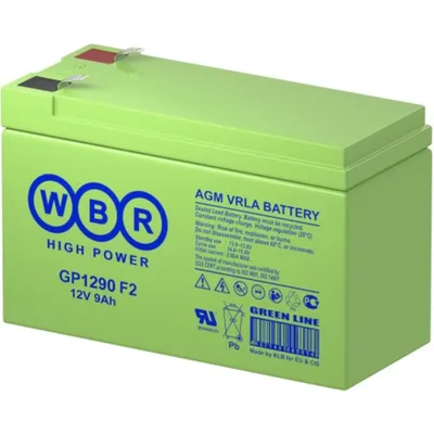 Аккумулятор WBR GP1290, 12В, 9Ач