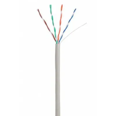 Кабель NETLAN EC-UU004-5E-PVC-GY, U/UTP Cat.5e, 305м, серый
