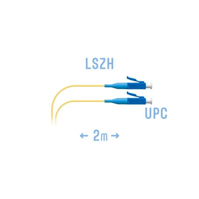 Патч-корд оптический SNR SNR-PC-LC/UPC-A-2m (0,9), LC/UPC–LC/UPC, SM G.657.A1, 2 м