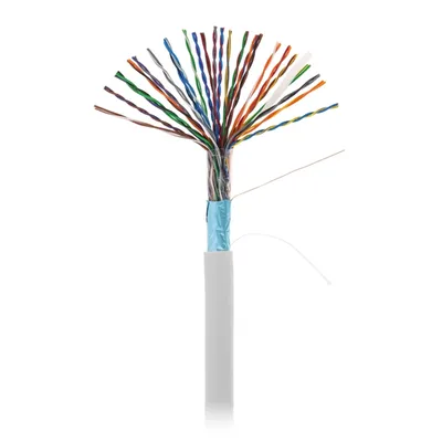 Кабель NETLAN EC-UF025-5-PVC-GY-3, F/UTP Cat.5, 25 пар, 305м