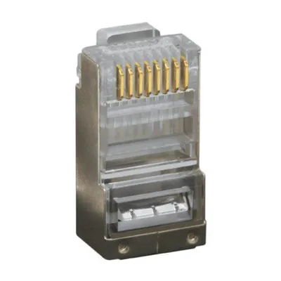 Коннектор SNR SNR-RJ-45s, RJ-45 8P8C, cat.5e, экранированный, 100 шт