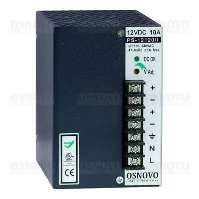 Блок питания OSNOVO PS-12120/I, 12 В, 10 А, 120 Вт, DIN