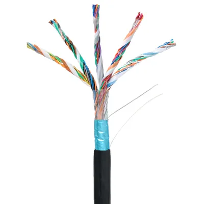 Кабель NETLAN EC-UF025-5-PE-BK-3, F/UTP Cat.5, 25 пар, 305 м, внешний PE