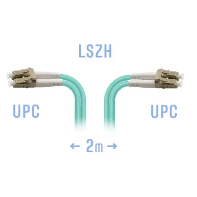 Патч-корд оптический B-OptiX BO-PC-LC/UPC-MM-DPX-2m, LC/UPC, OM3, Duplex, 2 м