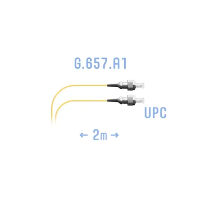 Патч-корд оптический SNR SNR-PC-FC/UPC-A-2m (0,9), FC/UPC–FC/UPC, SM G.657.A1, 2 м