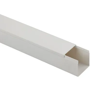 Кабель-канал ЭРА KK-W-40-40, 40x40 мм, длина 2 м, белый, ПВХ