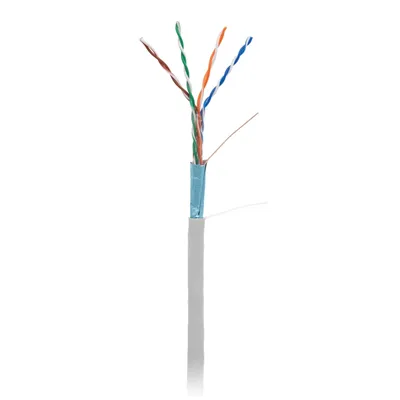 Кабель NETLAN EC-UF004-5E-PVC-GY, F/UTP, Cat.5e, 305 м, медь