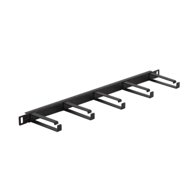 Органайзер кабельный NIKOMAX NMC-OK800-HU-BK-2, 19", 0.5U, 80мм, черный, 2 шт