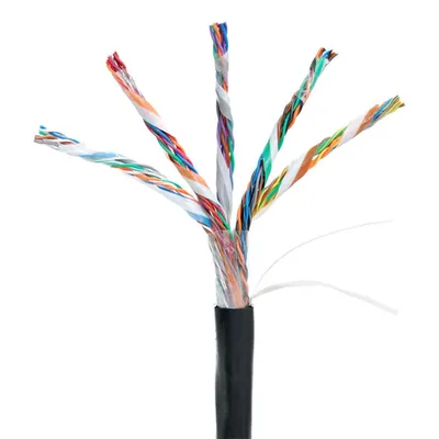 Кабель NETLAN EC-UU025-5-PE-BK-3, U/UTP, 25 пар, Кат.5, 305м, PE