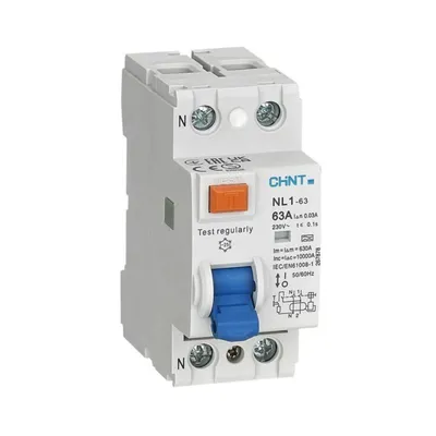 УЗО CHINT NL1-63 200213, 2P, 40А, 30мА, тип AC, 6кА