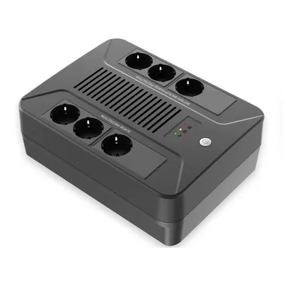 ИБП SNR SNR-UPS-LID-800-LED-PLUS-1, линейно-интерактивный, 800 В·А, 6 розеток Schuko