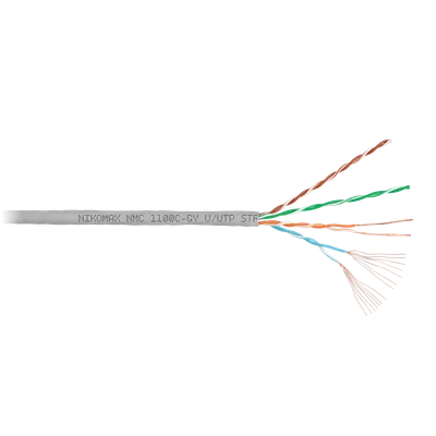 Кабель NIKOMAX NMC 1100C-GY U/UTP 4 пары, кат.5e, 100 МГц, 305 м, серый