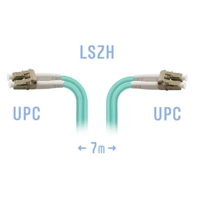 Патч-корд оптический B-OptiX BO-PC-LC/UPC-MM-DPX-7m, LC/UPC–LC/UPC, MM OM3, Duplex, 7 м