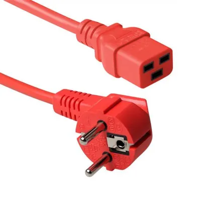 Кабель питания Power cube PC-SH-C19-16A-1.8-R, Schuko/C19, 1.8м, 16А