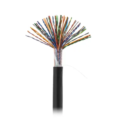 Кабель NETLAN EC-UU050-5-PE-BK-3, U/UTP кат.5 50 пар, PE, 305м