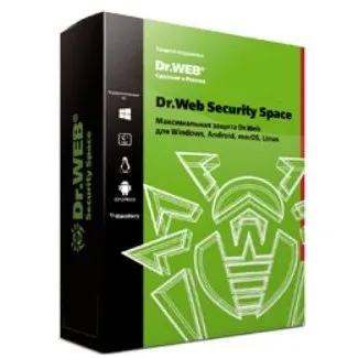 BHW-B-12M-2-A3(A2) Dr. Web Security Space, картонная упаковка, на 12 месяцев,  на 2 ПК (350931, 352409)