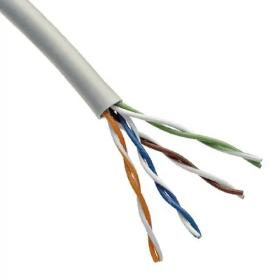 Кабель витая пара Rexant 02-0005, U/UTP Cat.5e, 4×2×0,52 мм, 24AWG, 305 м, серый