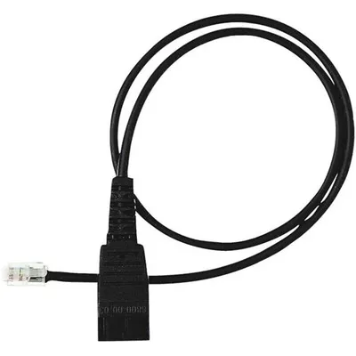 Шнур Jabra 8800-00-01, QD — RJ10, прямой, 0.5 м, черный