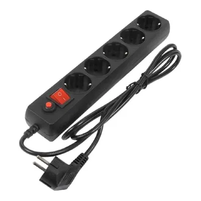 Сетевой фильтр Filum FL-SP3-5-1.8M-BL, 5 розеток, 1.8 м, 2200 Вт