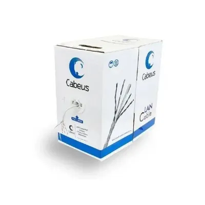 Кабель витая пара Cabeus UTP-4P-Cat.5e-SOLID-LSZH-GY-LIGHT, UTP, Cat.5e, 305м