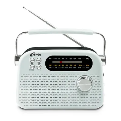 Радиоприёмник RITMIX RPR-045 WHITE, FM/AM/SW, Bluetooth 5.3, USB/microSD