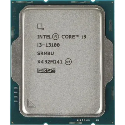 Центральный Процессор Intel Core i3-13100 OEM (Raptor Lake, Intel 7, C4(0EC/4PC)/T8, Performance Base 3,40GHz(PC), Turbo 4,50GHz, Max Turbo 4,50GHz, UHD 730, L2 5Mb, Cache 12Mb, Base TDP 60W, Turbo TDP 89W, S1700)