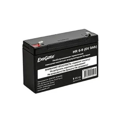 Аккумулятор ExeGate EX282953RUS HR 6-9, 6V 9Ah, клеммы F2